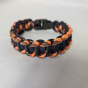 Black and‎ Orange Paracord Bracelet
